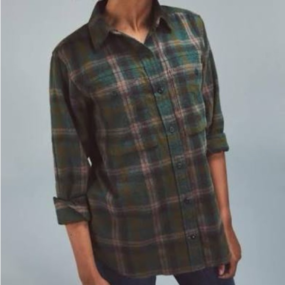 REI Wallace Lake Women’s Flannel Button Down Shirt | Size Small
